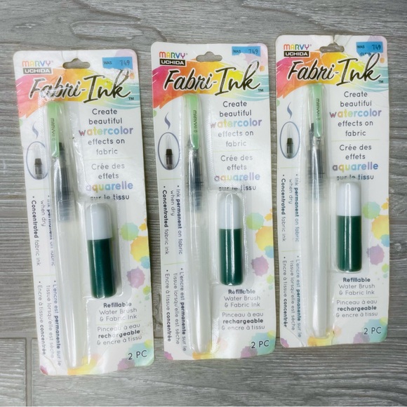 Nwt lot of Fabric paint and markers Uchida Watercolor fabri-ink fabric craft diy - Picture 6 of 10